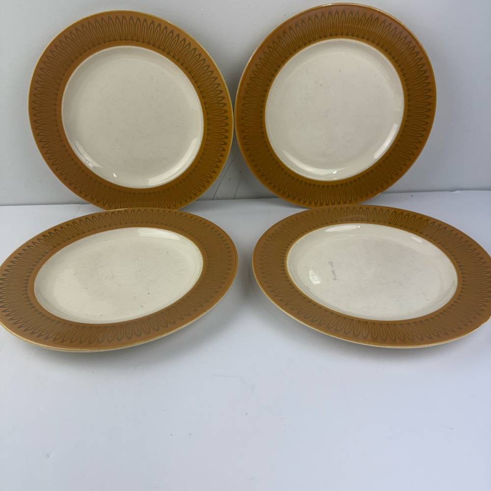 VTG Homer Laughlin Morocco 10" Dinner Plates LOT OF 4 MCM